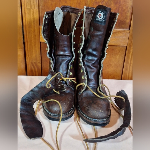 CAROLINA steel-toed oil resistant leather work boots. Size 7 1/2 - Picture 6 of 16